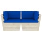 Garten-Palettensofa 2-Sitzer mit Kissen Fichtenholz Garten-Palettensofa 2-Sitzer mit Kissen Fichtenholz