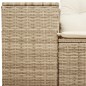 vidaXL Gartensofa mit Kissen 2-Sitzer Beige Poly Rattan vidaXL Gartensofa mit Kissen 2-Sitzer Beige Poly Rattan