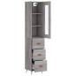 Highboard Grau Sonoma 34,5x34x180 cm Holzwerkstoff Highboard Grau Sonoma 34,5x34x180 cm Holzwerkstoff