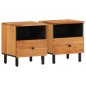vidaXL Nachttische 2 Stk. 40x33x46 cm Massivholz Akazie vidaXL Nachttische 2 Stk. 40x33x46 cm Massivholz Akazie