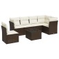 vidaXL 7-tlg. Garten-Sofagarnitur mit Kissen Schwarz Poly Rattan vidaXL 7-tlg. Garten-Sofagarnitur mit Kissen Schwarz Poly Rattan
