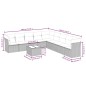 vidaXL 10-tlg. Garten-Sofagarnitur mit Kissen Grau Poly Rattan vidaXL 10-tlg. Garten-Sofagarnitur mit Kissen Grau Poly Rattan