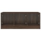vidaXL Couchtisch mit Glastüren Braun Eichen-Optik 102x50x42 cm vidaXL Couchtisch mit Glastüren Braun Eichen-Optik 102x50x42 cm