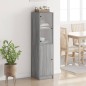 vidaXL Highboard mit Glastür Grau Sonoma 35x37x142 cm vidaXL Highboard mit Glastür Grau Sonoma 35x37x142 cm