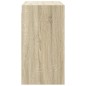 vidaXL Wandschrank mit Glastüren Sonoma-Eiche 68x37x68,5 cm vidaXL Wandschrank mit Glastüren Sonoma-Eiche 68x37x68,5 cm