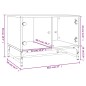vidaXL Couchtisch mit Glastüren Räuchereiche 68,5x50x50 cm vidaXL Couchtisch mit Glastüren Räuchereiche 68,5x50x50 cm