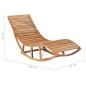 Schaukelliege mit Auflage Massivholz Teak Schaukelliege mit Auflage Massivholz Teak