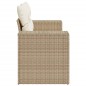 vidaXL Gartensofa mit Kissen 2-Sitzer Beige Poly Rattan vidaXL Gartensofa mit Kissen 2-Sitzer Beige Poly Rattan