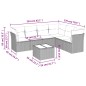 vidaXL 7-tlg. Garten-Sofagarnitur mit Kissen Schwarz Poly Rattan vidaXL 7-tlg. Garten-Sofagarnitur mit Kissen Schwarz Poly Rattan