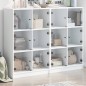 vidaXL Bücherregal mit Türen Weiß 136x37x109 cm Holzwerkstoff vidaXL Bücherregal mit Türen Weiß 136x37x109 cm Holzwerkstoff