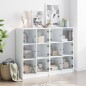 vidaXL Bücherregal mit Türen Weiß 136x37x109 cm Holzwerkstoff vidaXL Bücherregal mit Türen Weiß 136x37x109 cm Holzwerkstoff