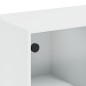 vidaXL Bücherregal mit Türen Weiß 136x37x109 cm Holzwerkstoff vidaXL Bücherregal mit Türen Weiß 136x37x109 cm Holzwerkstoff