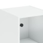 vidaXL Highboard mit Glastür Weiß 35x37x142 cm vidaXL Highboard mit Glastür Weiß 35x37x142 cm