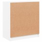 vidaXL Beistellschrank mit Glastüren Weiß 68x37x75,5 cm vidaXL Beistellschrank mit Glastüren Weiß 68x37x75,5 cm