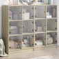 vidaXL Bücherregal mit Türen Sonoma-Eiche 136x37x109 cm Holzwerkstoff vidaXL Bücherregal mit Türen Sonoma-Eiche 136x37x109 cm Holzwerkstoff