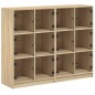 vidaXL Bücherregal mit Türen Sonoma-Eiche 136x37x109 cm Holzwerkstoff vidaXL Bücherregal mit Türen Sonoma-Eiche 136x37x109 cm Holzwerkstoff