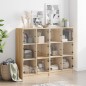 vidaXL Bücherregal mit Türen Sonoma-Eiche 136x37x109 cm Holzwerkstoff vidaXL Bücherregal mit Türen Sonoma-Eiche 136x37x109 cm Holzwerkstoff