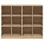 vidaXL Bücherregal mit Türen Sonoma-Eiche 136x37x109 cm Holzwerkstoff vidaXL Bücherregal mit Türen Sonoma-Eiche 136x37x109 cm Holzwerkstoff