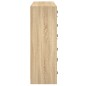 vidaXL Bücherregal mit Türen Sonoma-Eiche 136x37x109 cm Holzwerkstoff vidaXL Bücherregal mit Türen Sonoma-Eiche 136x37x109 cm Holzwerkstoff