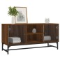 vidaXL TV-Schrank mit Glastüren Braun Eichen-Optik 102x37x50 cm vidaXL TV-Schrank mit Glastüren Braun Eichen-Optik 102x37x50 cm
