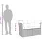 vidaXL Gartensofa mit Kissen 2-Sitzer Beige Poly Rattan vidaXL Gartensofa mit Kissen 2-Sitzer Beige Poly Rattan