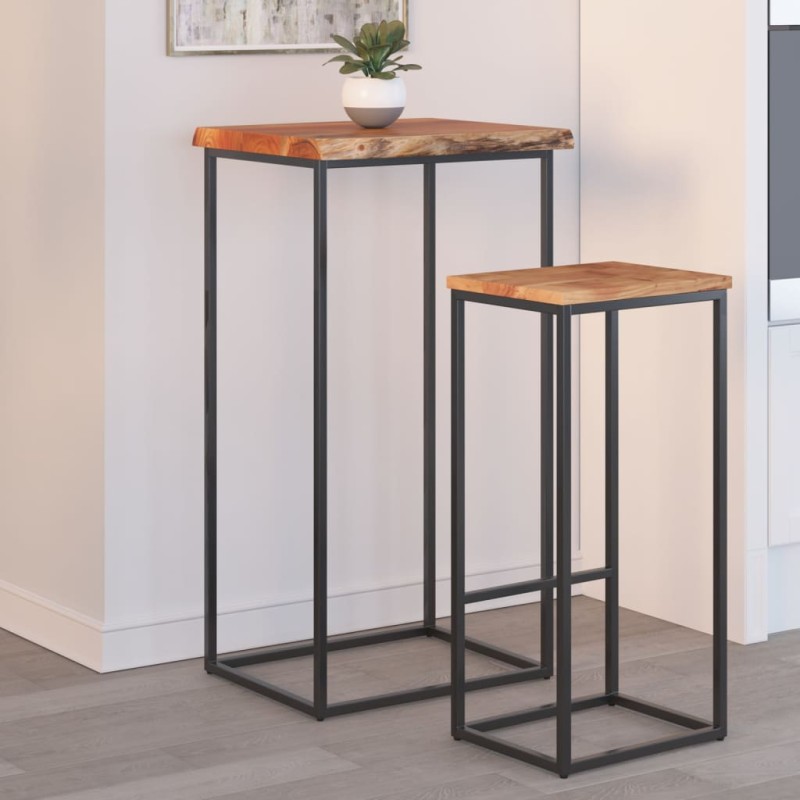 vidaXL Beistelltisch 50x40x2,5 cm Massivholz Akazie Naturkante vidaXL Beistelltisch 50x40x2,5 cm Massivholz Akazie Naturkante