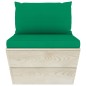 vidaXL Garten-Palettensofa 3-Sitzer mit Kissen Fichtenholz vidaXL Garten-Palettensofa 3-Sitzer mit Kissen Fichtenholz