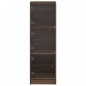 vidaXL Highboard mit Glastüren Braun Eichen-Optik 35x37x109 cm vidaXL Highboard mit Glastüren Braun Eichen-Optik 35x37x109 cm