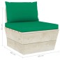 vidaXL Garten-Palettensofa 3-Sitzer mit Kissen Fichtenholz vidaXL Garten-Palettensofa 3-Sitzer mit Kissen Fichtenholz