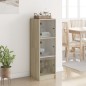 vidaXL Highboard mit Glastüren Sonoma-Eiche 35x37x109 cm vidaXL Highboard mit Glastüren Sonoma-Eiche 35x37x109 cm