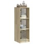 vidaXL Highboard mit Glastüren Sonoma-Eiche 35x37x109 cm vidaXL Highboard mit Glastüren Sonoma-Eiche 35x37x109 cm