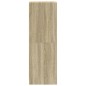 vidaXL Highboard mit Glastüren Sonoma-Eiche 35x37x109 cm vidaXL Highboard mit Glastüren Sonoma-Eiche 35x37x109 cm