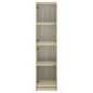 vidaXL Highboard mit Glastüren Sonoma-Eiche 35x37x142 cm vidaXL Highboard mit Glastüren Sonoma-Eiche 35x37x142 cm