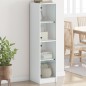 vidaXL Highboard mit Glastüren Weiß 35x37x142 cm vidaXL Highboard mit Glastüren Weiß 35x37x142 cm