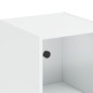 vidaXL Highboard mit Glastüren Weiß 35x37x142 cm vidaXL Highboard mit Glastüren Weiß 35x37x142 cm