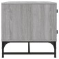 vidaXL Couchtisch mit Glastüren Grau Sonoma 68,5x50x50 cm vidaXL Couchtisch mit Glastüren Grau Sonoma 68,5x50x50 cm