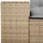vidaXL Gartensofa mit Kissen 2-Sitzer Beige Poly Rattan vidaXL Gartensofa mit Kissen 2-Sitzer Beige Poly Rattan