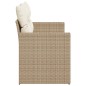 vidaXL Gartensofa mit Kissen 2-Sitzer Beige Poly Rattan vidaXL Gartensofa mit Kissen 2-Sitzer Beige Poly Rattan