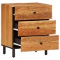 vidaXL Nachttisch 50x33x60 cm Massivholz Akazie vidaXL Nachttisch 50x33x60 cm Massivholz Akazie