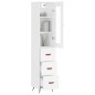 Highboard Weiß 34,5x34x180 cm Holzwerkstoff Highboard Weiß 34,5x34x180 cm Holzwerkstoff