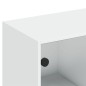 vidaXL Bücherschrank mit Türen Weiß 136x37x142 cm Holzwerkstoff vidaXL Bücherschrank mit Türen Weiß 136x37x142 cm Holzwerkstoff