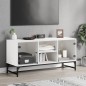 vidaXL TV-Schrank mit Glastüren Weiß 102x37x50 cm vidaXL TV-Schrank mit Glastüren Weiß 102x37x50 cm