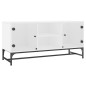 vidaXL TV-Schrank mit Glastüren Weiß 102x37x50 cm vidaXL TV-Schrank mit Glastüren Weiß 102x37x50 cm