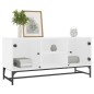 vidaXL TV-Schrank mit Glastüren Weiß 102x37x50 cm vidaXL TV-Schrank mit Glastüren Weiß 102x37x50 cm