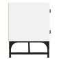 vidaXL TV-Schrank mit Glastüren Weiß 102x37x50 cm vidaXL TV-Schrank mit Glastüren Weiß 102x37x50 cm