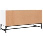 vidaXL TV-Schrank mit Glastüren Weiß 102x37x50 cm vidaXL TV-Schrank mit Glastüren Weiß 102x37x50 cm