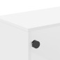 vidaXL TV-Schrank mit Glastüren Weiß 102x37x50 cm vidaXL TV-Schrank mit Glastüren Weiß 102x37x50 cm