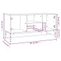 vidaXL TV-Schrank mit Glastüren Weiß 102x37x50 cm vidaXL TV-Schrank mit Glastüren Weiß 102x37x50 cm