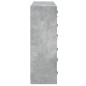 vidaXL Bücherregal mit Türen Betongrau 136x37x109 cm Holzwerkstoff vidaXL Bücherregal mit Türen Betongrau 136x37x109 cm Holzwerkstoff