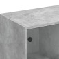 vidaXL Bücherregal mit Türen Betongrau 136x37x109 cm Holzwerkstoff vidaXL Bücherregal mit Türen Betongrau 136x37x109 cm Holzwerkstoff